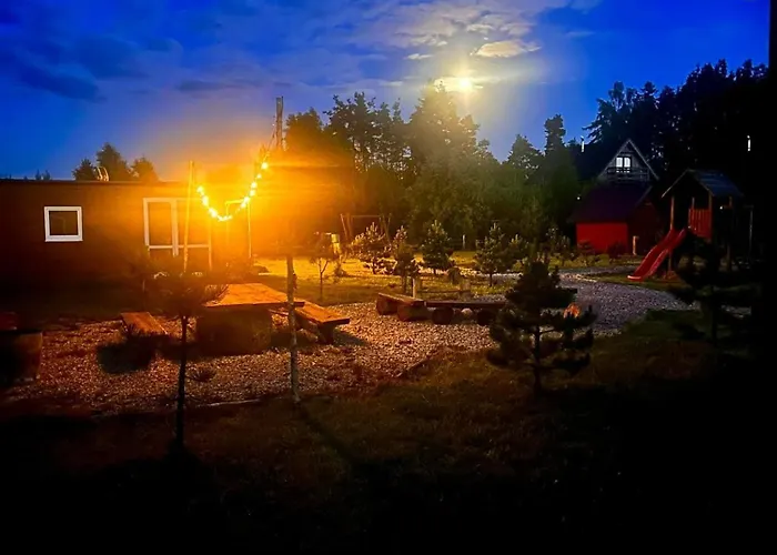 Wellness Chill Na Kaszubach,golubie ,saunowy Zakatek Z Balia Pod Gwiazdami *